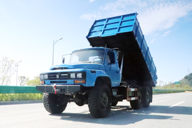 210马力六驱EQ2100E6D红桃国际公用自卸_6×6尖头140翻斗红桃国际
_春风5吨典范长头底盘改装厂家